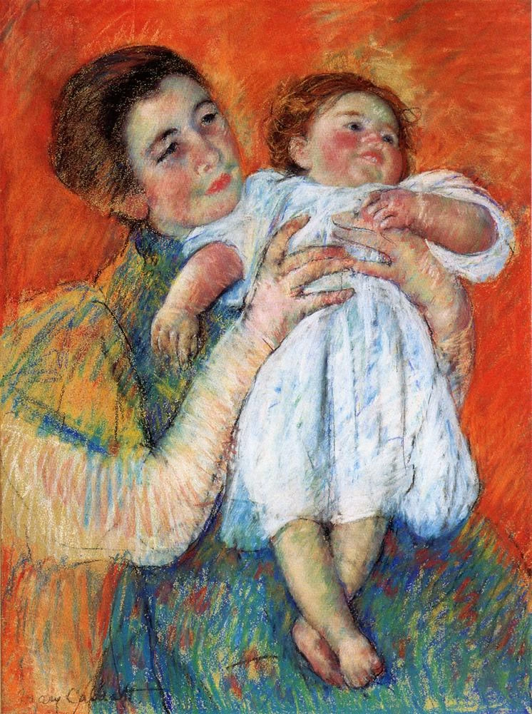 Mary Cassatt - Il bambino scalzo, 1897, Bowdoin College Museum of Art